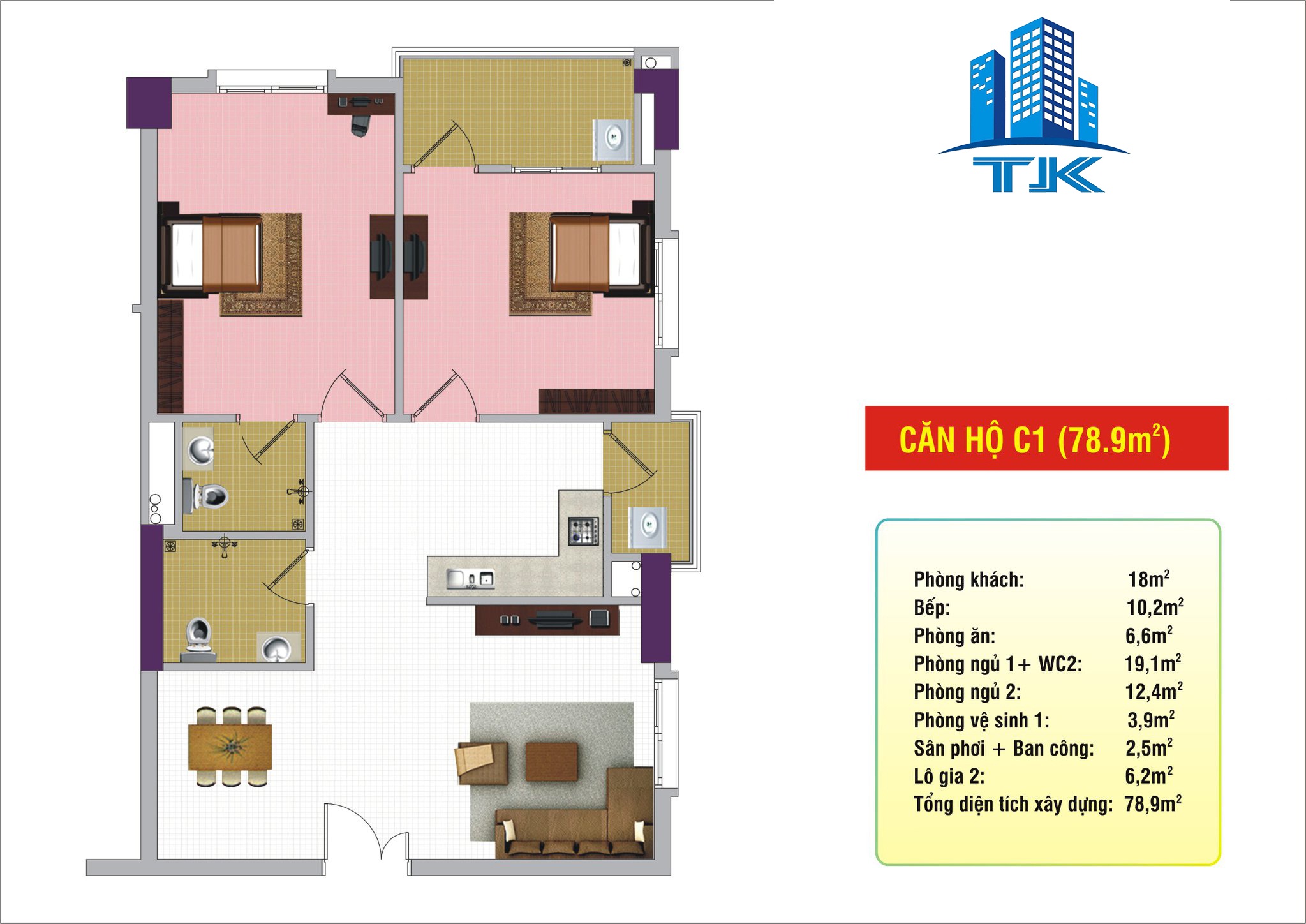 Thiết kế căn hộ có diện tích
